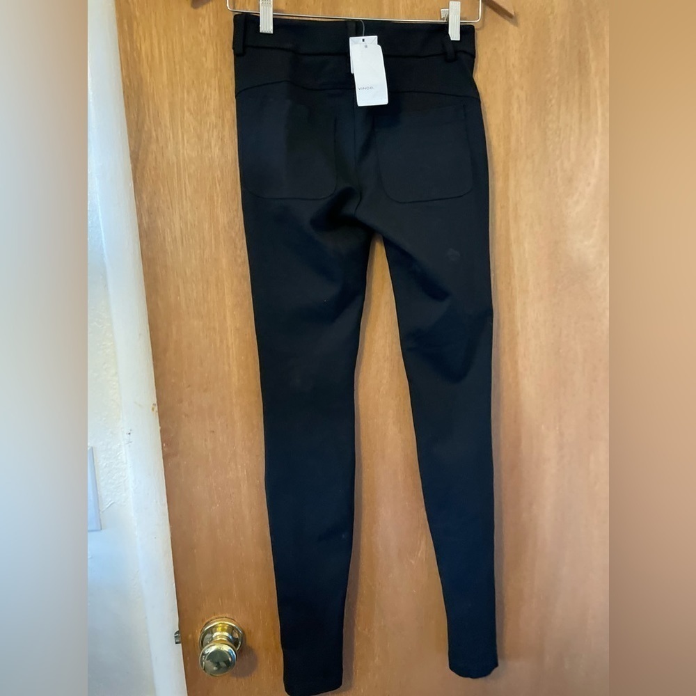Vince ~ Size 0 NWT ~ Women's Zip Calf Skinny Black Trousers